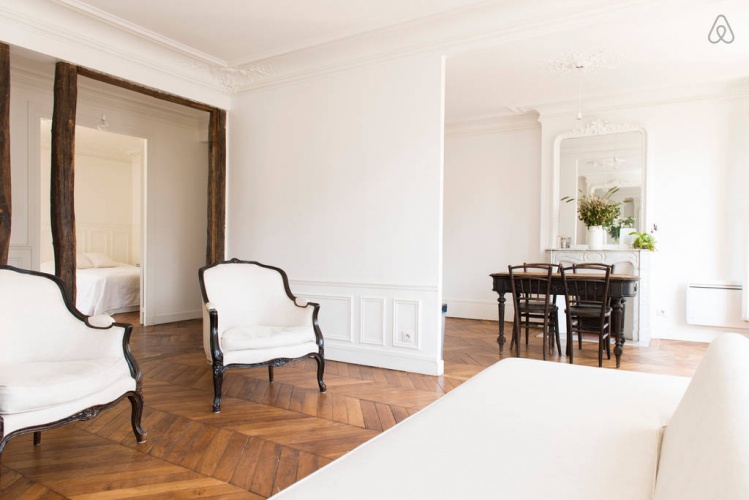 R�habilitation totale d'un appartement haussmannien � Paris 9 : photo 5D sejour 3