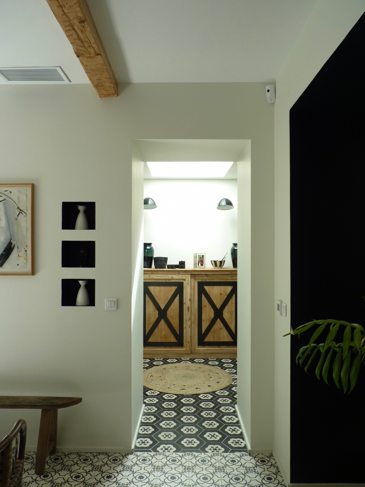 Transformation � deux maisons en une � : hall-entree-deco-architecture-design-azzaro-architecte