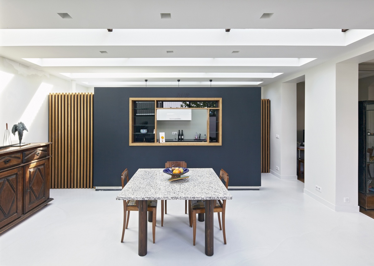 Extension et r�novation d'une maison en pierre de meuli�re : AHA-extension r�habilitation