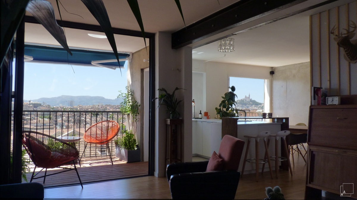 Transformation d�un appartement � la belle vue � : renovation-appartement-immeuble-70-vueimprenable-marseille-terrasse-jeremy-azzaro-architecte-marseille-min-min