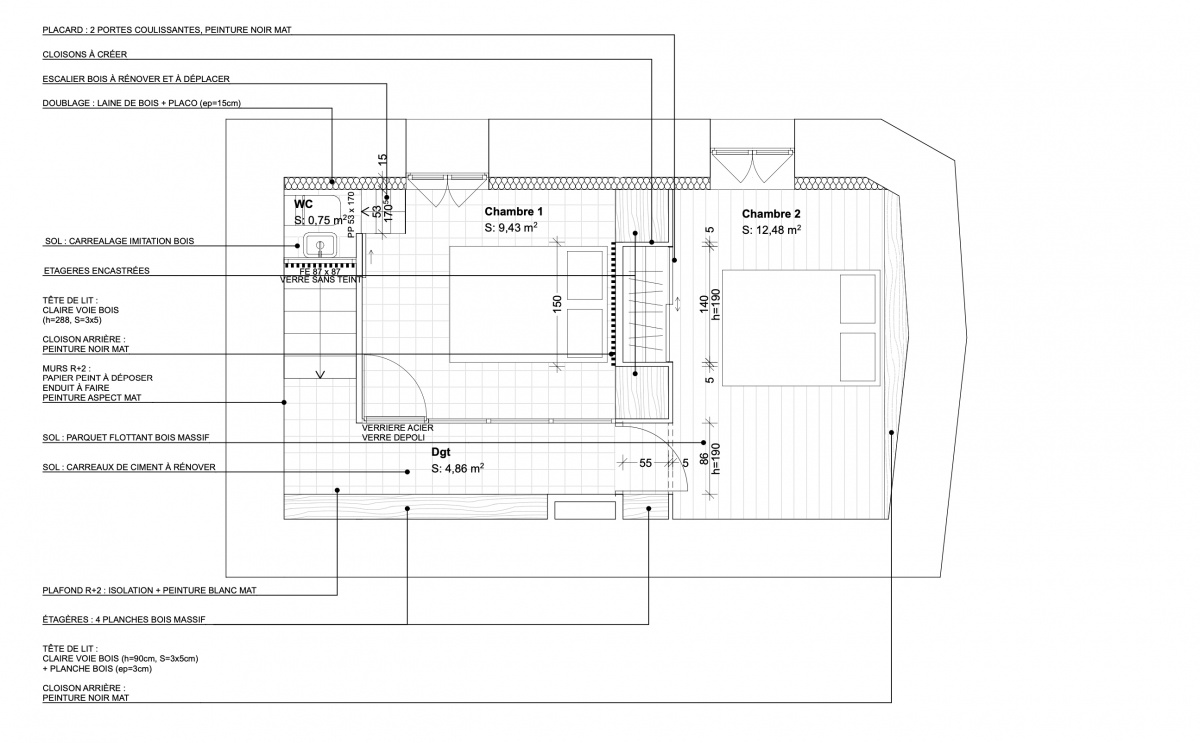 Maison TR : Architecture Int�rieure : PLAN