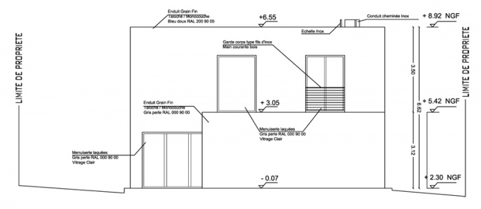 Villa Setoise : Fa�ade Est