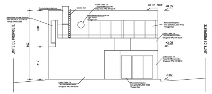 Villa Setoise : Fa�ade Ouest