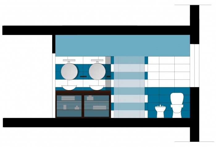 Am�nagement appartement � Ferrara ITALIE : Salle de bain