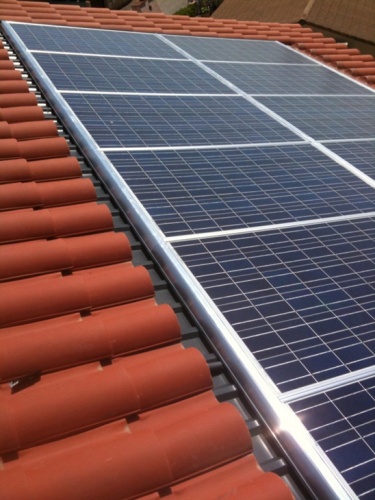 Maison Contemporaine � Mireval : Panneaux Photovolta�ques