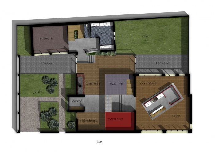 Loft dans un b�timent existant : planfin2