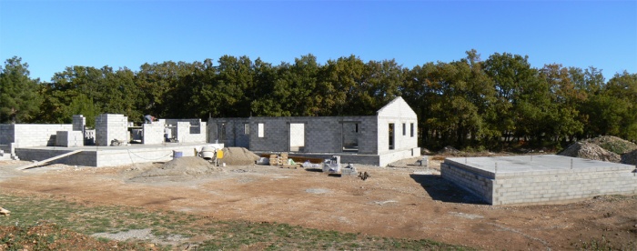 Maison � Gordes : chantier novembre 06