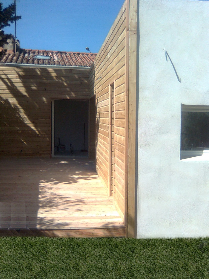 Extension d'une maison � mazargues