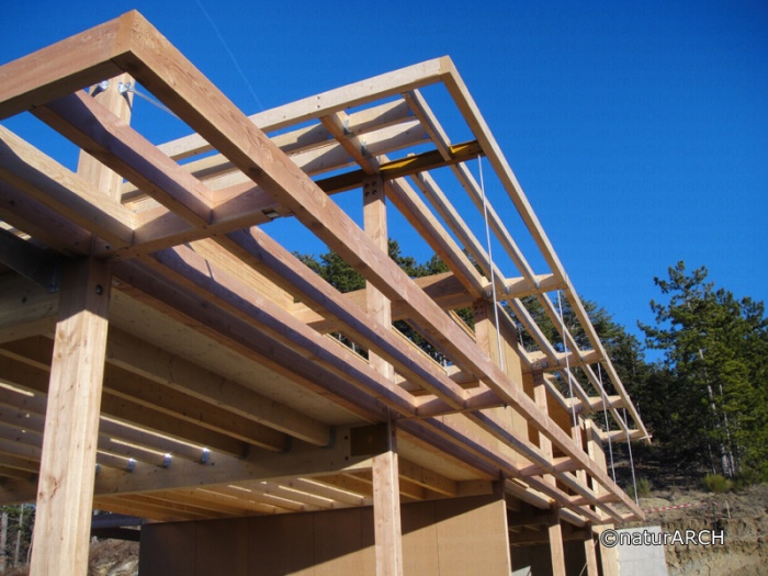 Maison et bureaux � �nergie positive : chantier2