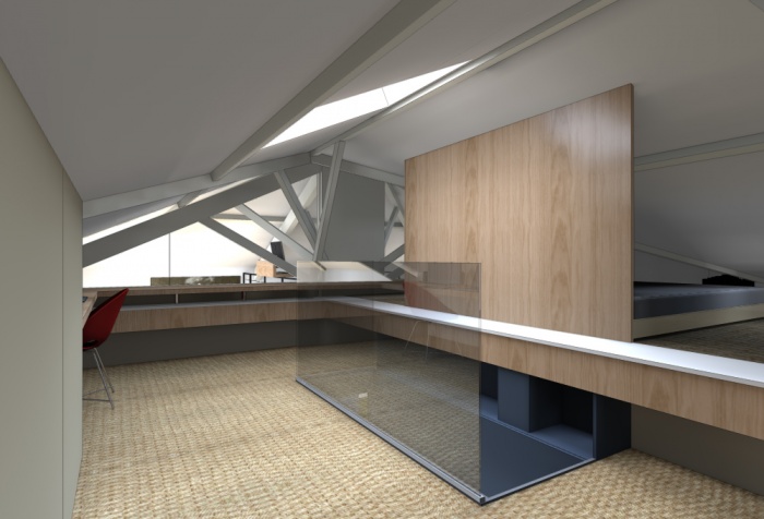 R�habilitation Appartement + Combles : Vue Chambre