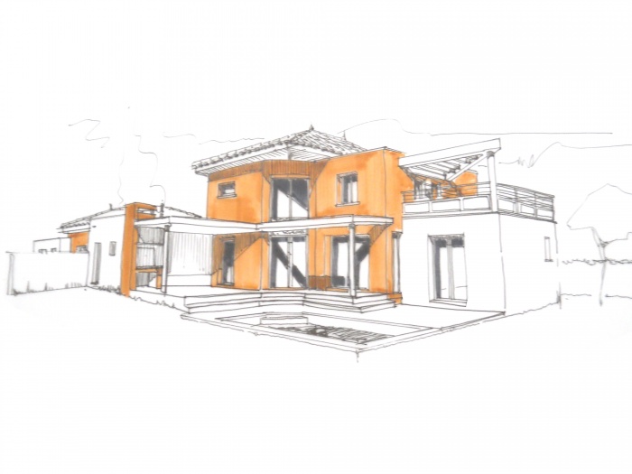 Maison mitoyenne � Aigues Vives