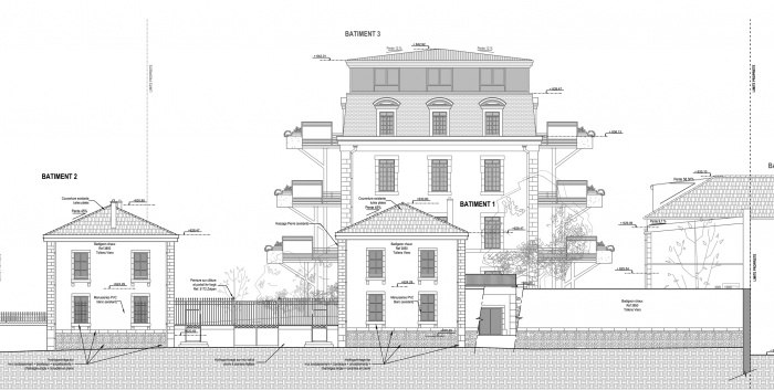 Parc Bellavia - 55 logemenbts BBC : Fa�ade rue