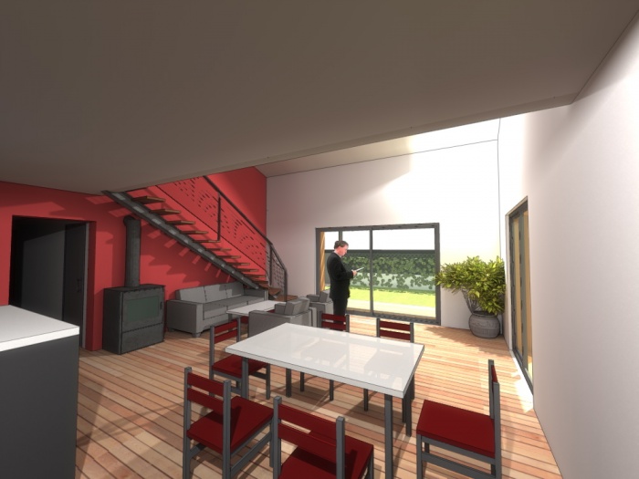 Conception Villa B : Un grand espace ajour�