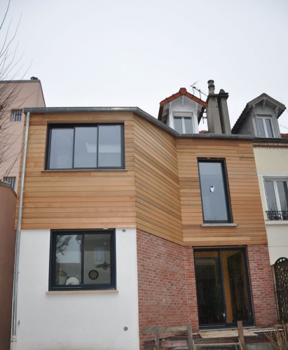 R�habilitation et extension bois BBC d'une maison : DSC_0022-2