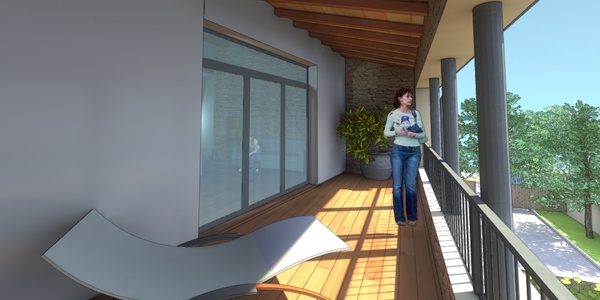 R�habilitation Pailli�re : Une terrasse abrit�e