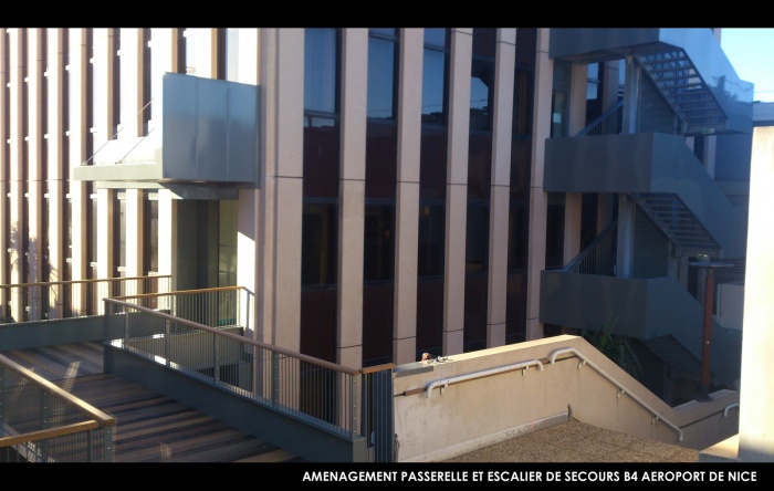 Batiment B4 - A�roport de Nice : hierro project architecte dplg nice maitrise oeuvre rehabilitation batiment 4 aeroport de nice
