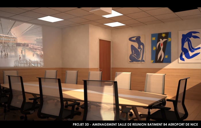 Batiment B4 - A�roport de Nice : salle de reunion B4 a�roportHD