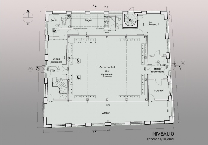 R�am�nagement d'un th��tre et mise en conformit� : NIVEAU 0