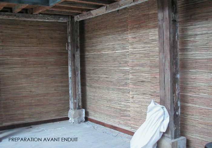 R�am�nagement d'un th��tre et mise en conformit� : SUPPORT ENDUIT TERRE 