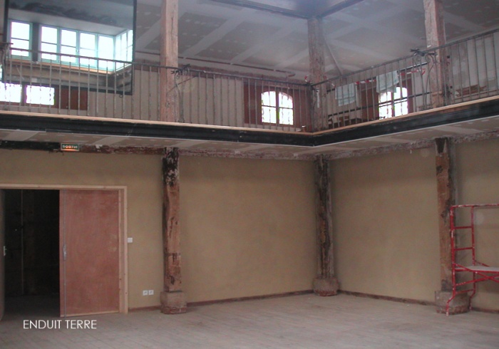 R�am�nagement d'un th��tre et mise en conformit� : ENDUIT TERRE