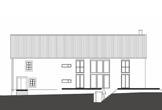 R�habilitation d'une ferme dans les Vosges : FACADE SUD