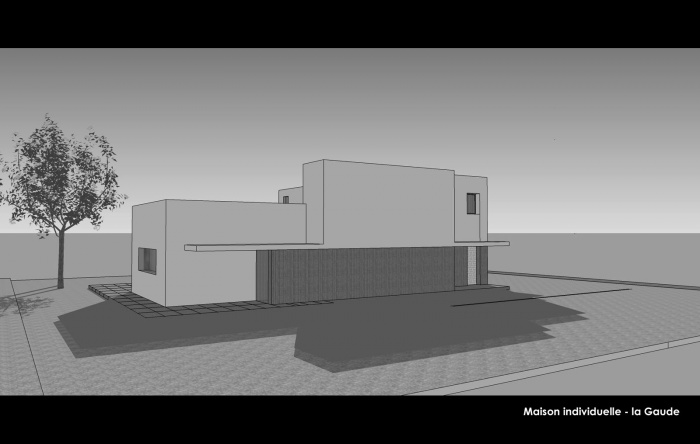 Villa priv�e contemporaine - la Gaude : Hierro Project - Christophe Hierro architecte dplg Nice - Maison individuelle la Gaude 3