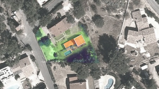 Cr�ation d'une Maison Contemporaine Proven�ale : villa.contemporaine.planmasse.jeremy.azzaro.architecte