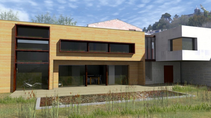 Cr�ation d'une maison contemporaine avec Atelier