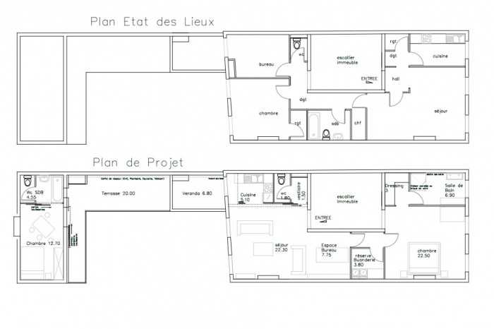 R�am�nagement Int�rieur dans un Immeuble ancien : appartement-dieude-plan-azzaro-architecte