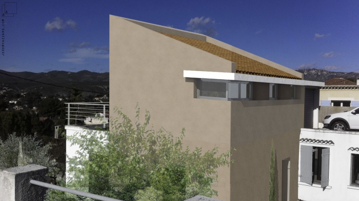 Sur�l�vation d'une maison pour la cr�ation d'une suite parentale : image_projet_mini_83026