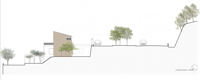 Sur�l�vation d'une maison pour la cr�ation d'une suite parentale : h-surelevation-extension-maison-villa-contemporaine-coupe-paysage-jeremy-azzaro-architecte-