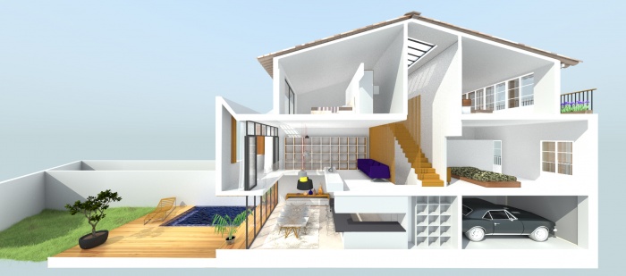 Maison de Village � Cogolin : may_architecture_architecte_rénovation_cogolin-Rialet-02