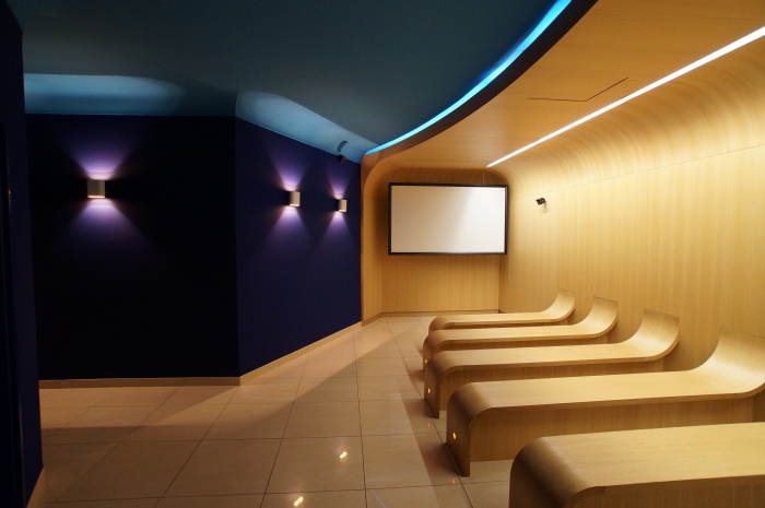 Complexe fun�raire de Thau : salle de visualisation