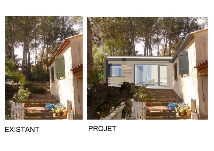 Extension contemporaine d'une Maison dans l'h�rault : image_projet_mini_86299