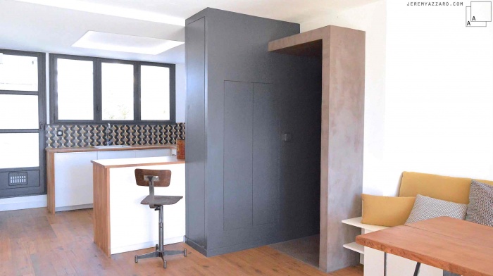 R�novation et R�am�nagement d�un appartement des ann�es 70 : azzaro-architecte-reamenagement-restauration-renovation-appartement-marseille-archik