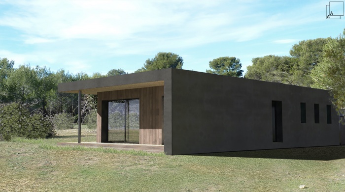 Conception dune maison contemporaine en bois : villa-contemporaine-bois-architecture-bandeau-provence