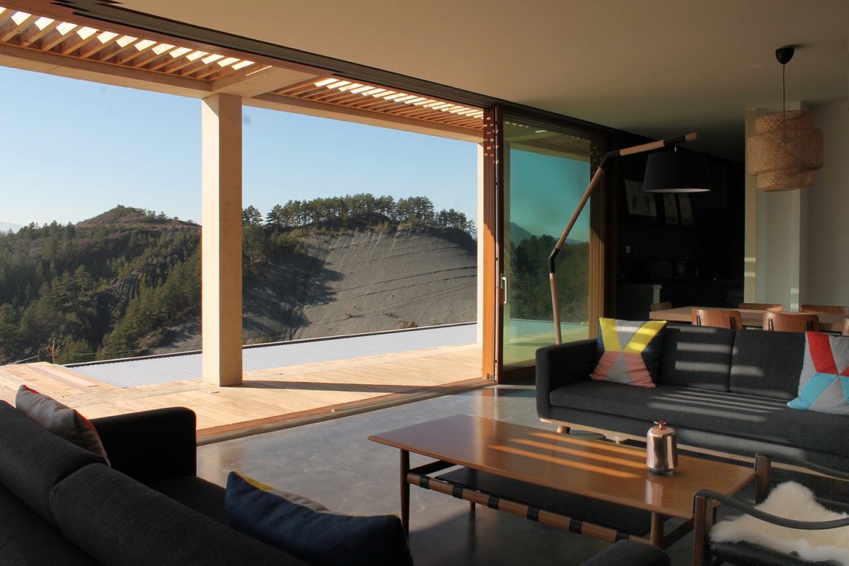 Maison de vacances b�ton et ossature bois